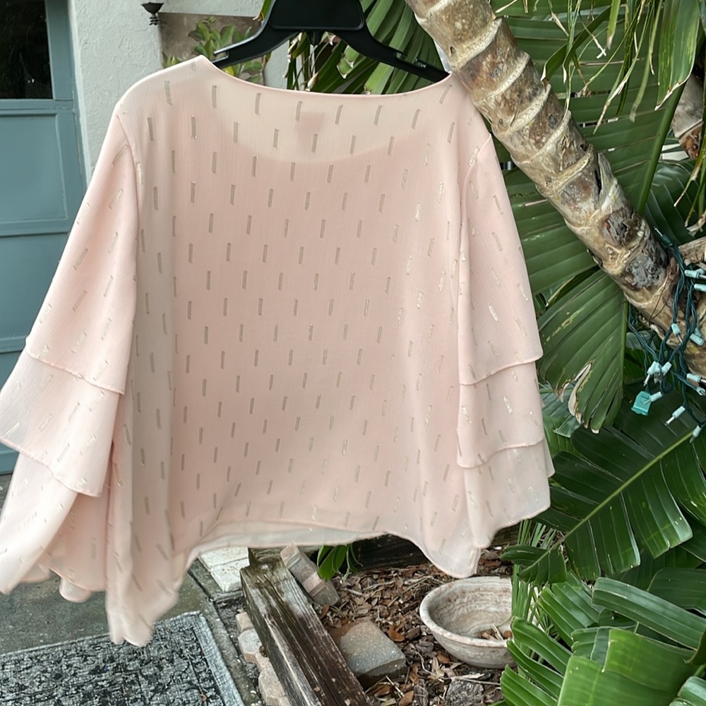 Chico statement sleeve and metallic blouse - Picture 3 of 6